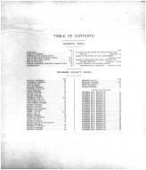 Table of Contents, Ransom County 1910 Microfilm